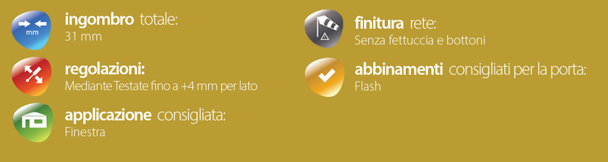 descrizione generica zanzariere tradizionali mini